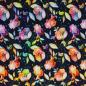 Preview: Modal French Terry „Blüten auf Dunkelblau“ – Swafing